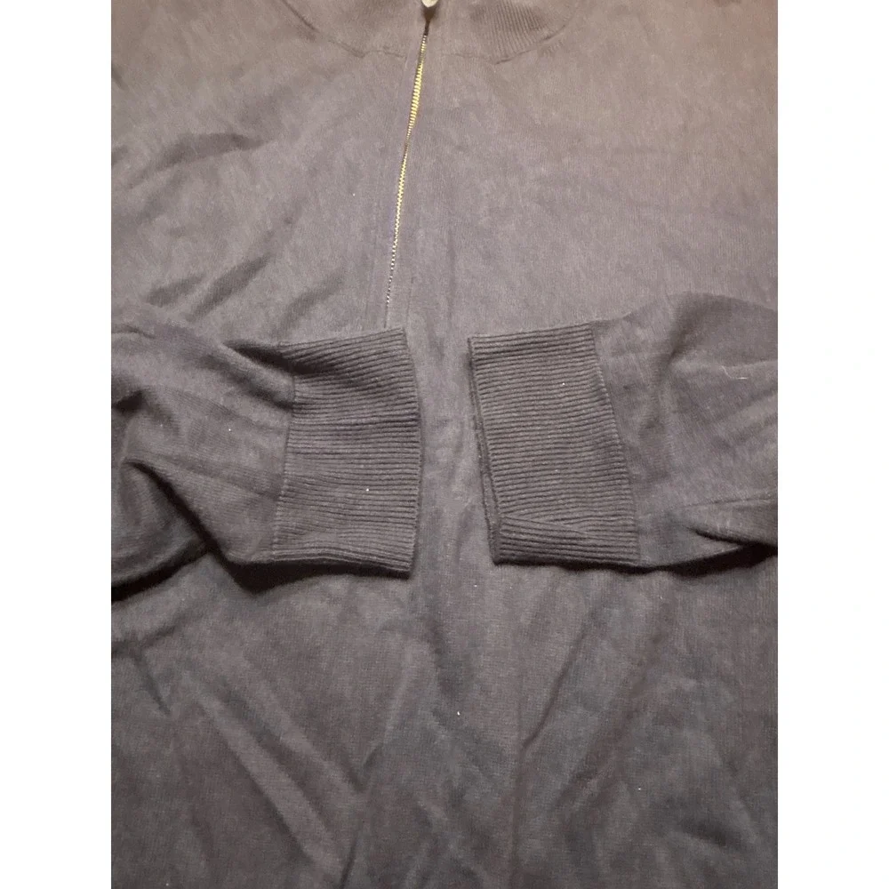 Vineyard Vines Mens 4XB Navy Blue Cotton Cashmere Quarter Zip Sweater